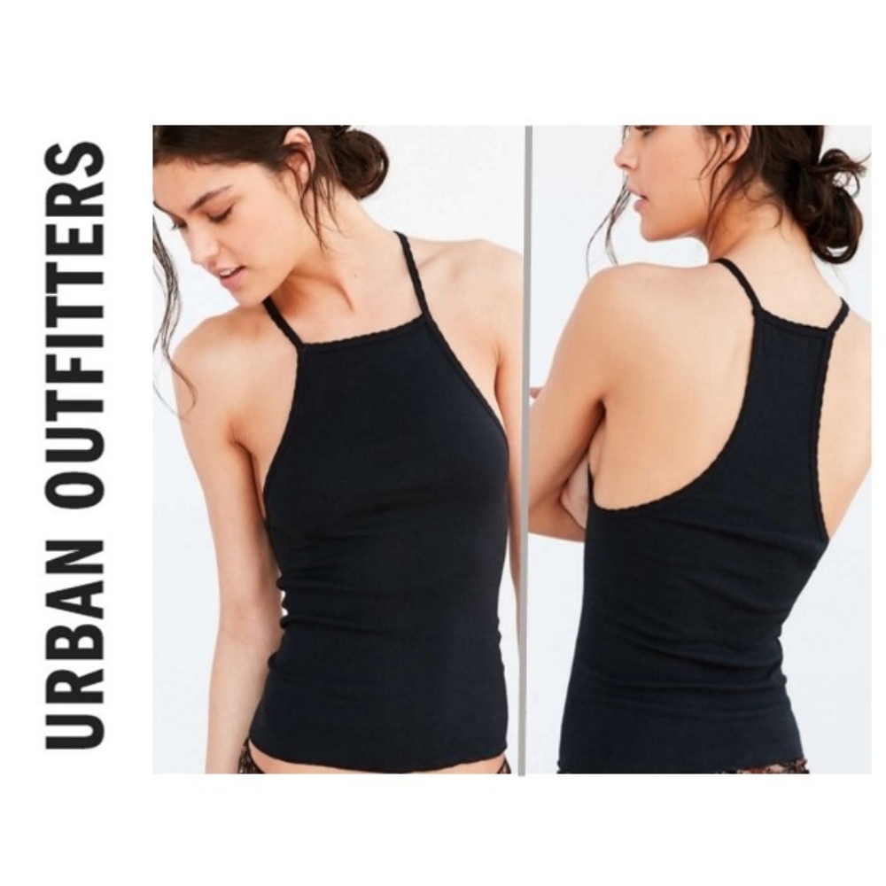 Urban Outfitter Drop Needle High Neck Cami Sm NWOT